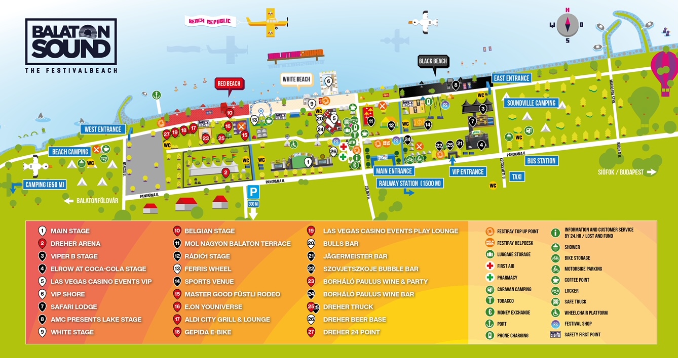 Top 45+ imagen balaton sound festival map